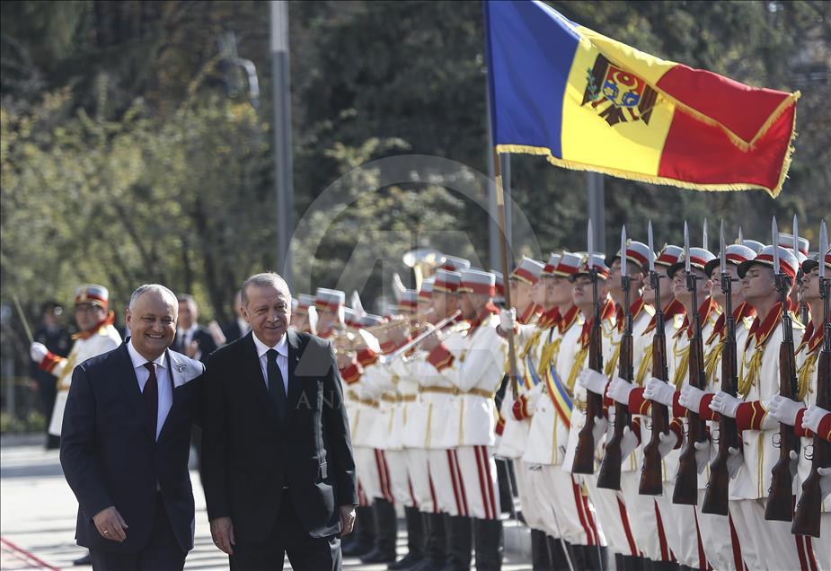 Cumhurbaşkanı Erdoğan Moldova'da