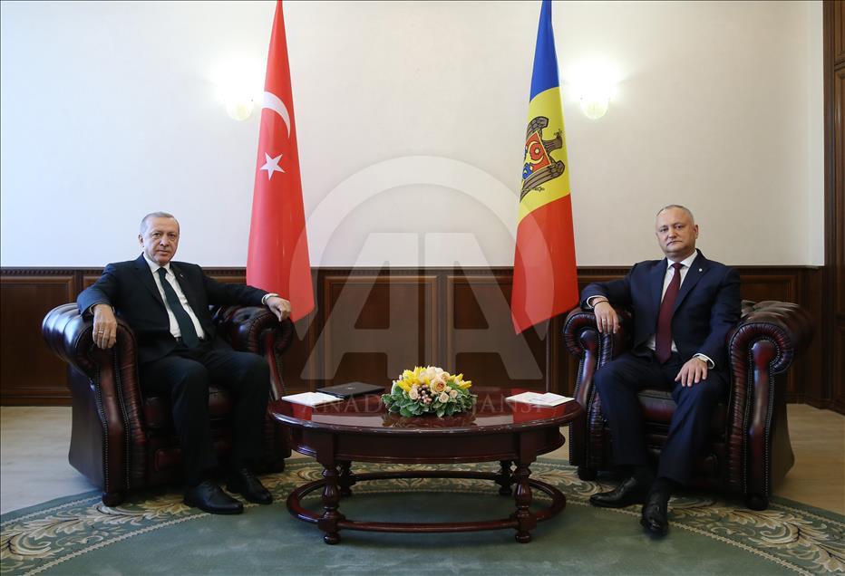 Cumhurbaşkanı Erdoğan Moldova’da