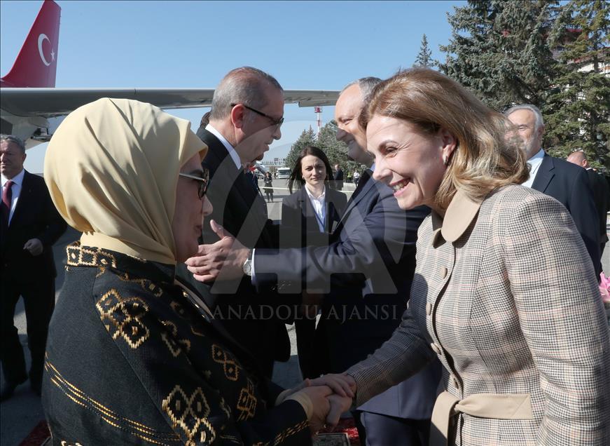 Cumhurbaşkanı Erdoğan Moldova’ya geldi