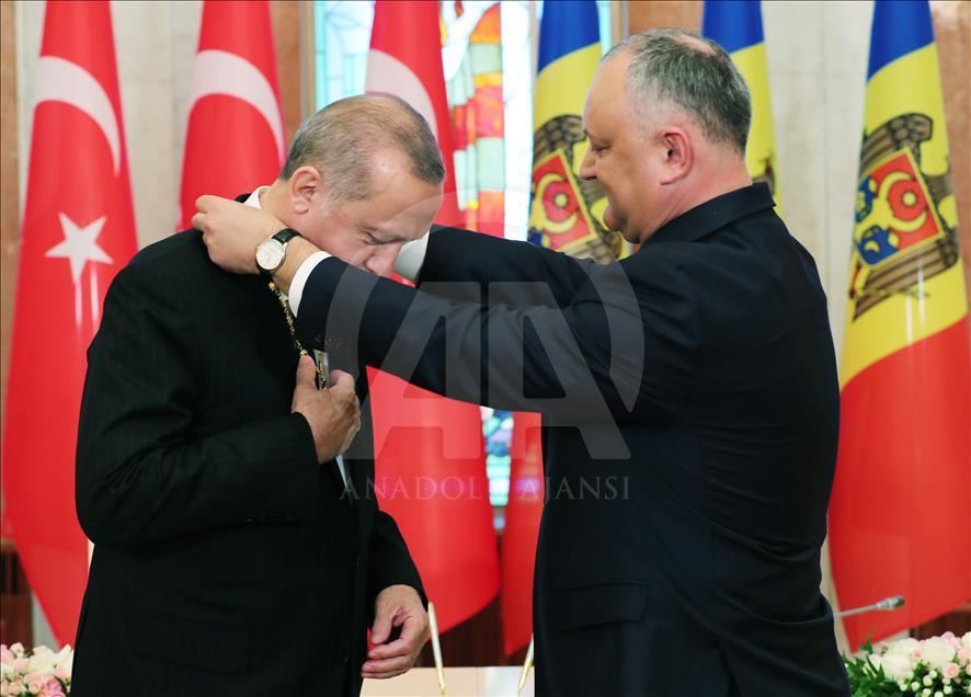 Cumhurbaşkanı Erdoğan, Moldova'da