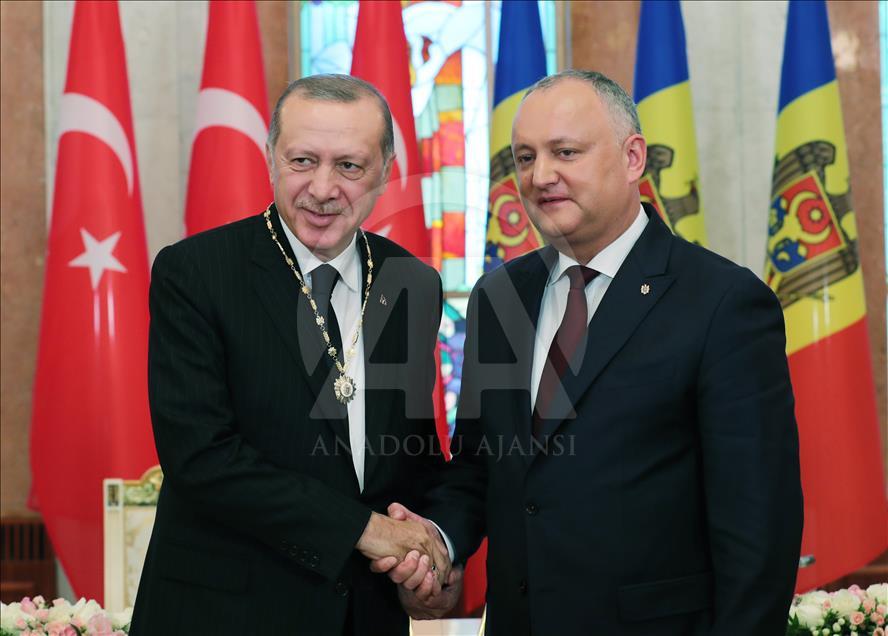 Cumhurbaşkanı Erdoğan, Moldova'da