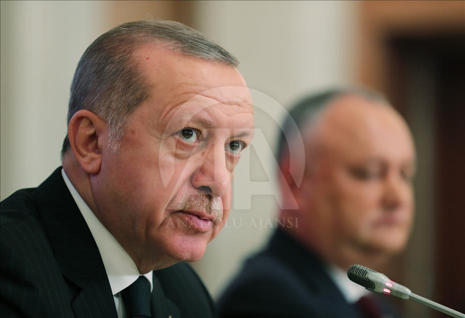 Cumhurbaşkanı Erdoğan, Moldova'da