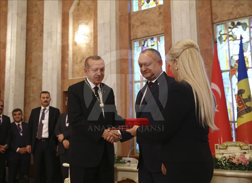 Cumhurbaşkanı Erdoğan, Moldova'da