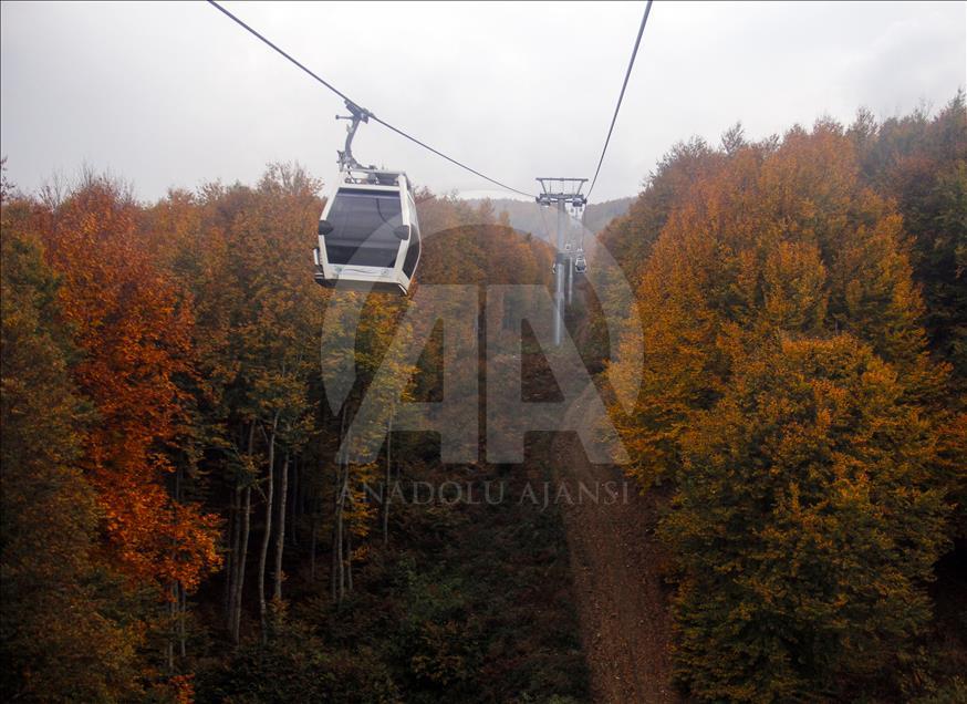 ألوان الخريف تبهر زوار "أولو داغ" التركية
