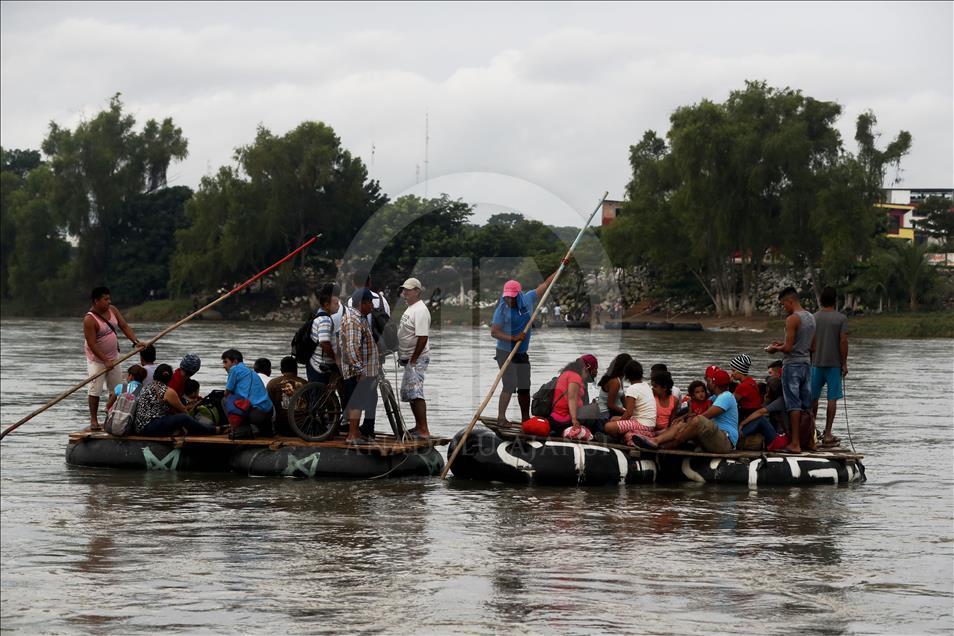 Migrant caravan weaves through Mexico amid US threats