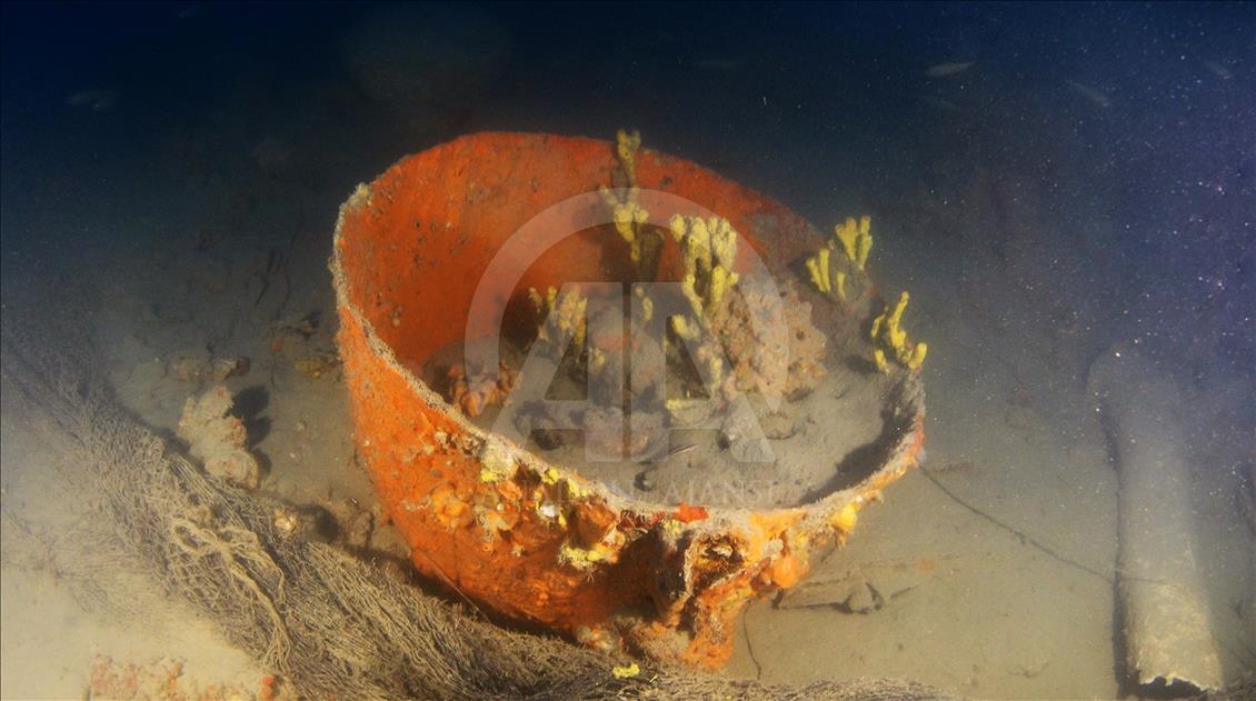 Didim açıklarında tarihi gemi kalıntısının bulunması