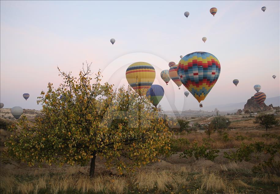 Kapadokya'da sonbaharın görsel şöleni