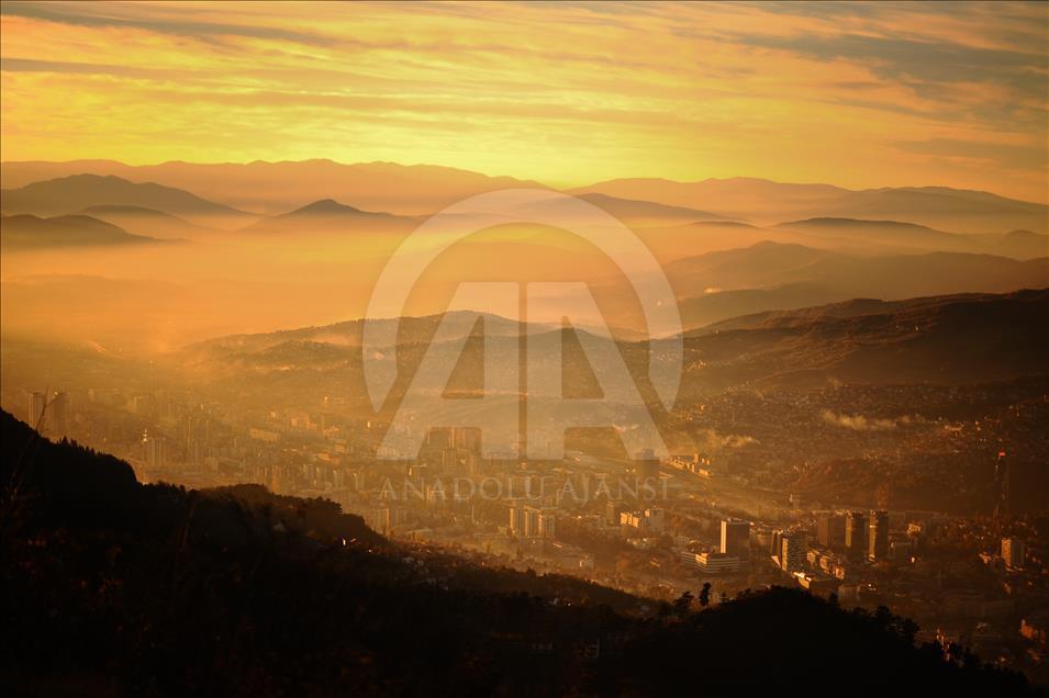 Sunset in Sarajevo