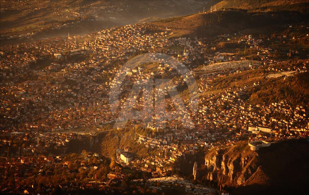 Sunset in Sarajevo