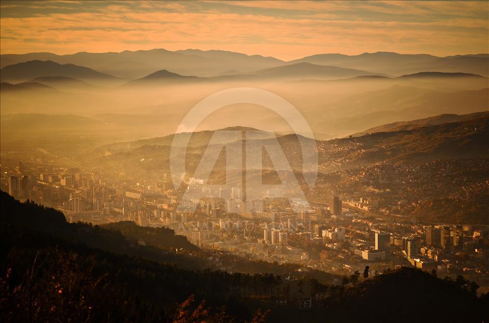 Sunset in Sarajevo