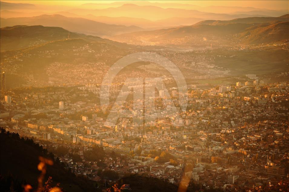Sunset in Sarajevo