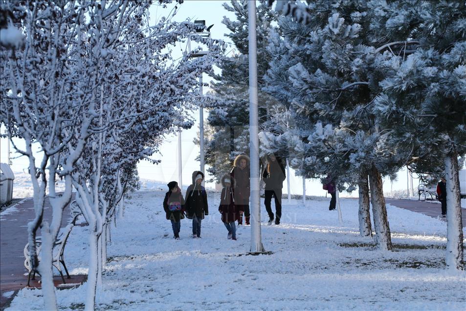 Yozgat'ta kar yağışı