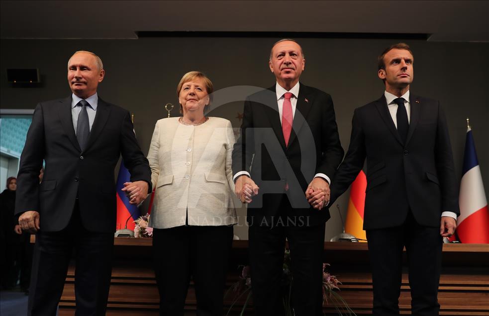 Suriye zirvesi sonrası ortak basın toplantısı
