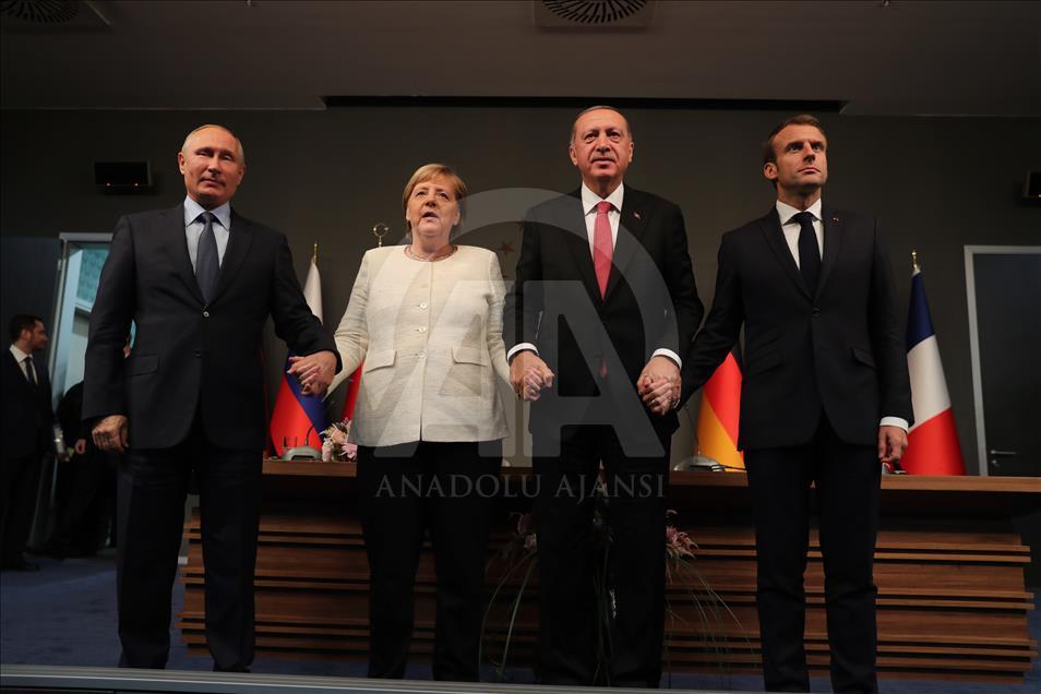 Suriye zirvesi sonrası ortak basın toplantısı
