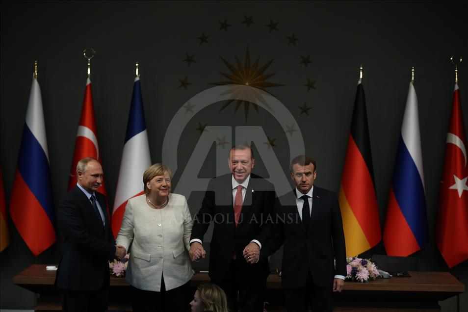 Suriye zirvesi sonrası ortak basın toplantısı

