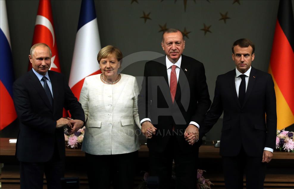 Suriye zirvesi sonrası ortak basın toplantısı
