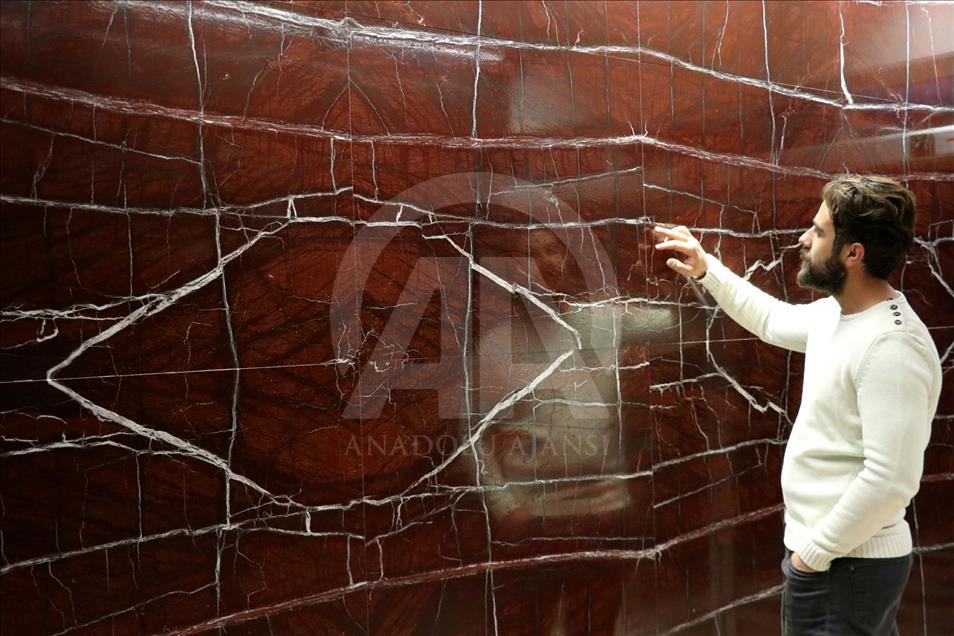 Elazığ'ın "vişne mermeri" Orta Doğu'nun gözde ürünü oldu