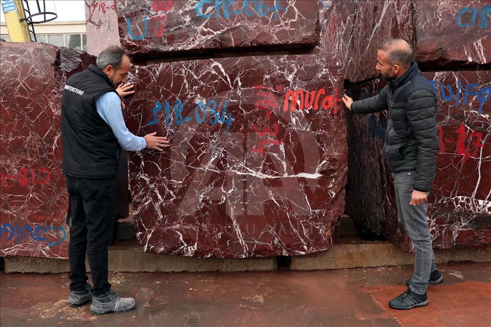 Elazığ'ın "vişne mermeri" Orta Doğu'nun gözde ürünü oldu