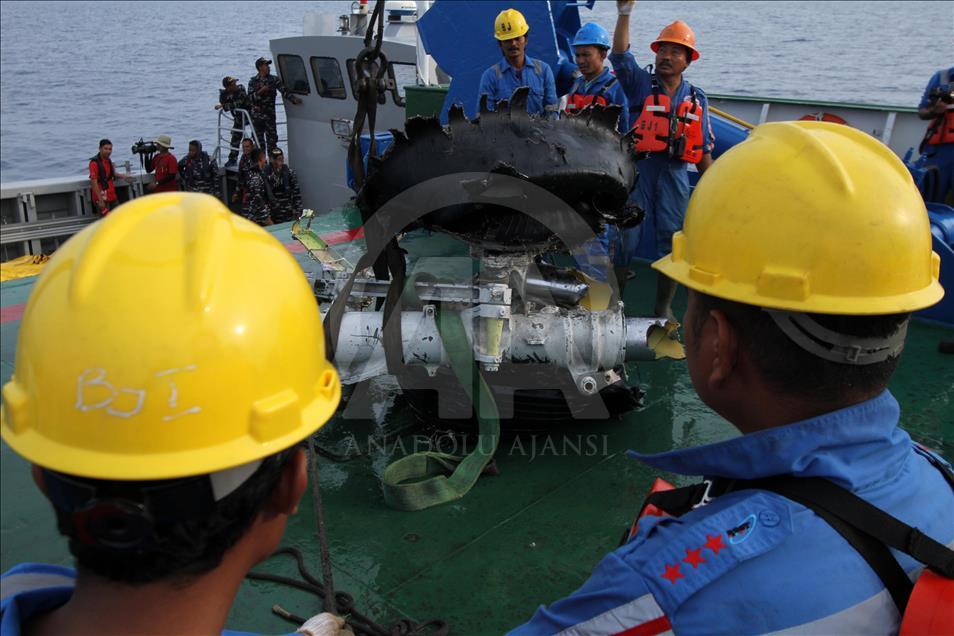 The joint SAR team found the Lion Air JT 610 wheels