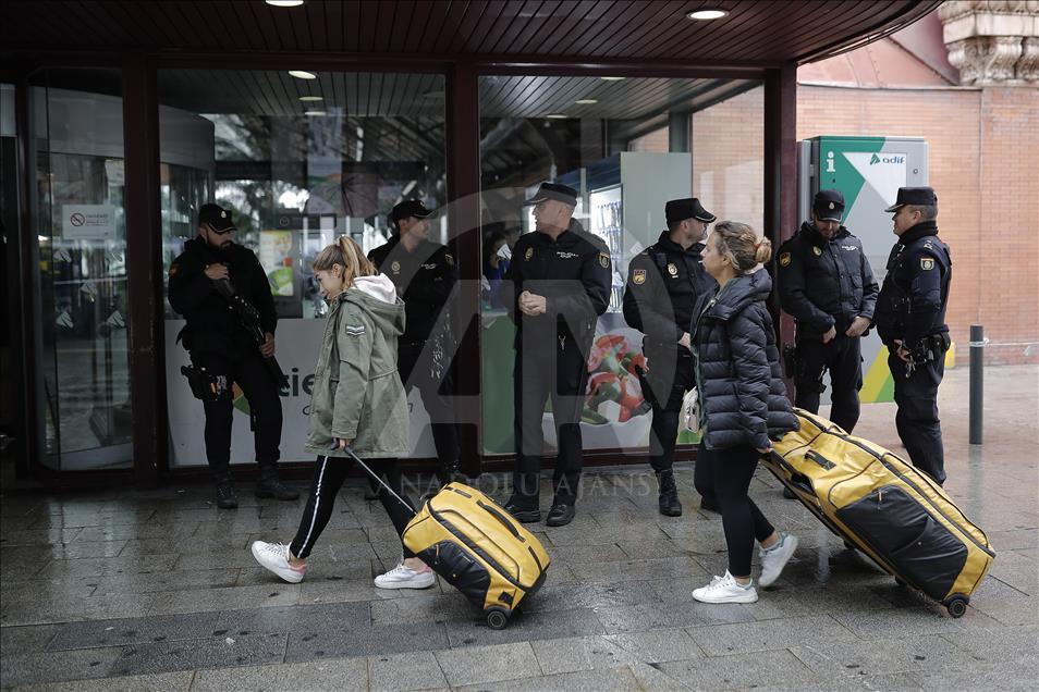 Madrid'de Atocha tren istasyonunun tahliye edilmesi