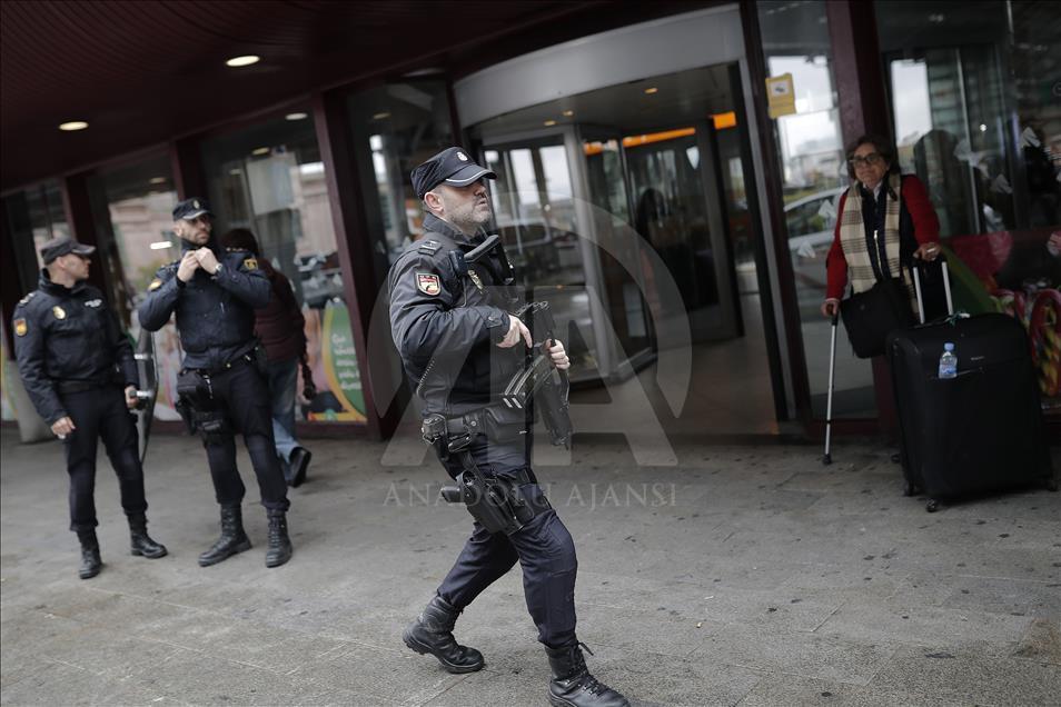 Madrid'de Atocha tren istasyonunun tahliye edilmesi