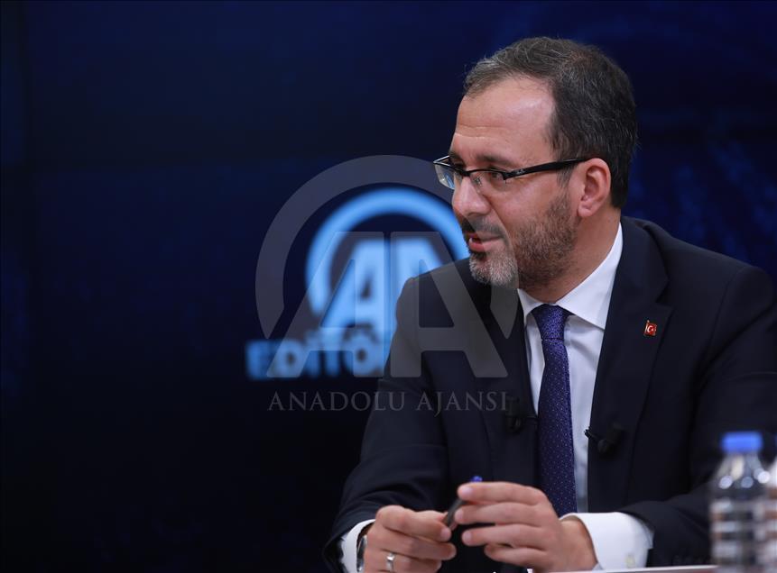 Gençlik ve Spor Bakanı Kasapoğlu, AA Editör Masası'nda