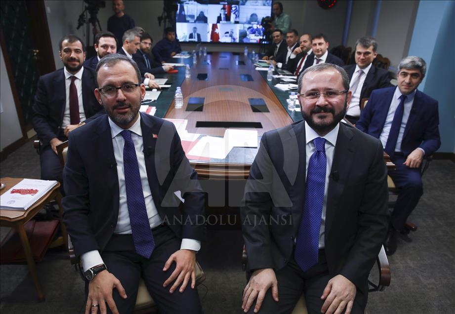 Gençlik ve Spor Bakanı Kasapoğlu, AA Editör Masası'nda