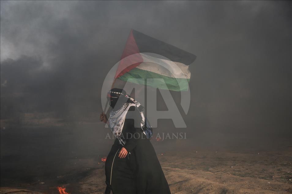 Gazze'deki "Büyük Dönüş Yürüyüşü" gösterileri devam ediyor