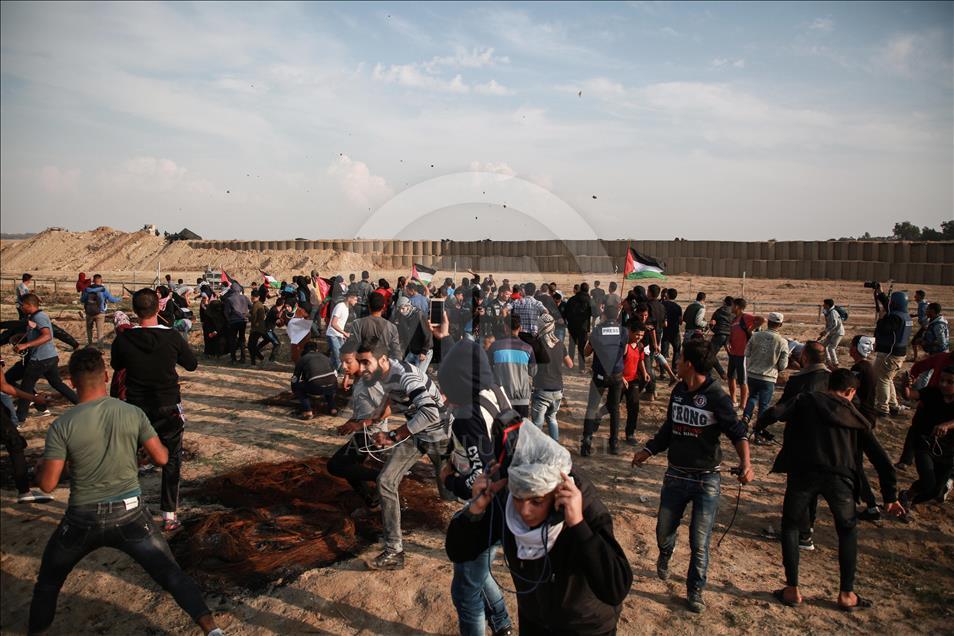 Gazze'deki "Büyük Dönüş Yürüyüşü" gösterileri devam ediyor