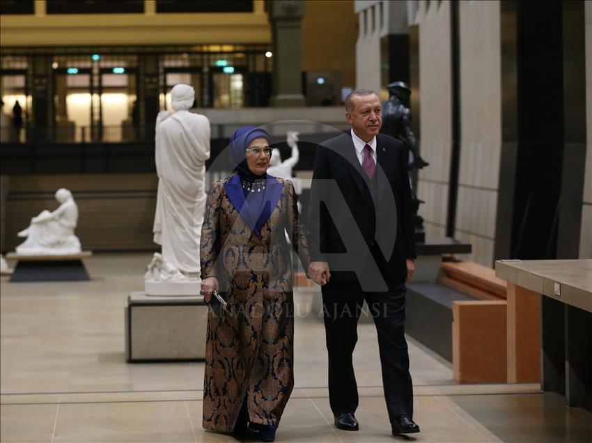 Cumhurbaşkanı Erdoğan Paris'te