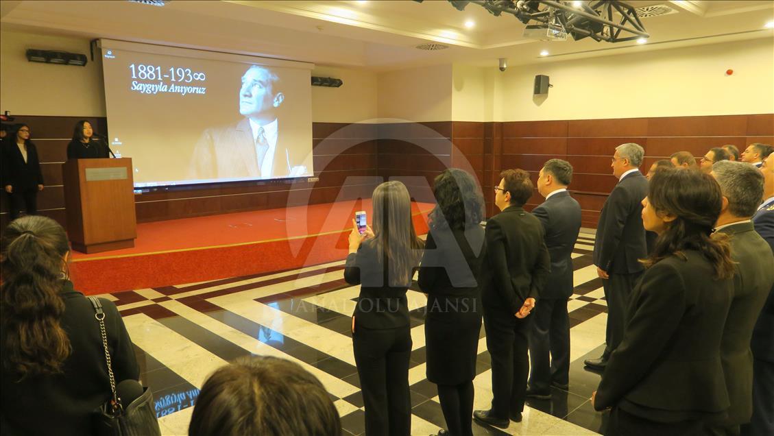 Büyük Önder Atatürk'ü anıyoruz