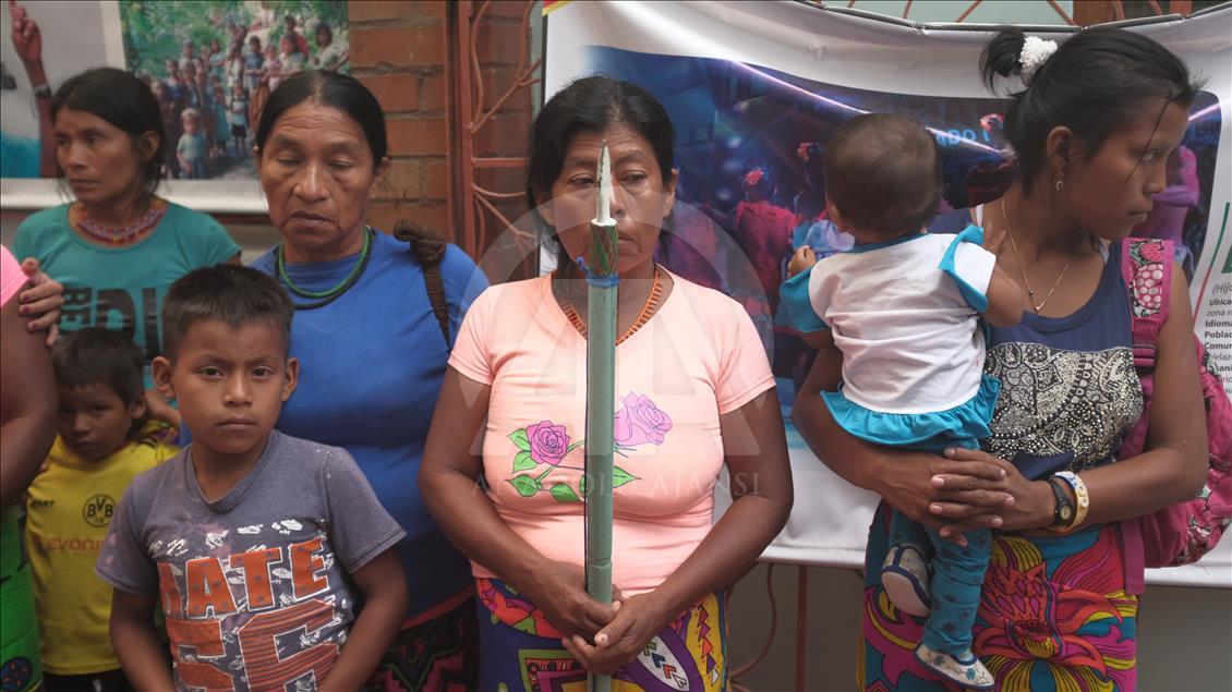 Indígenas marchan a Bogotá por crisis humanitaria