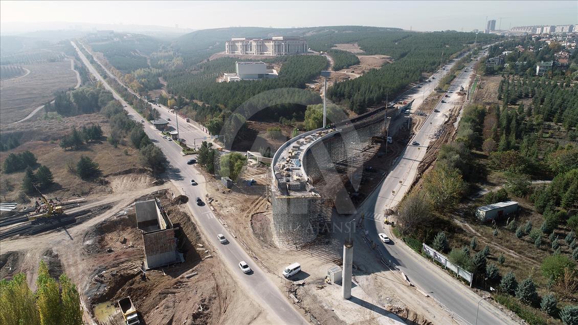 Başkent trafiğini rahatlatacak yol çalışmalarında sona yaklaşıldı