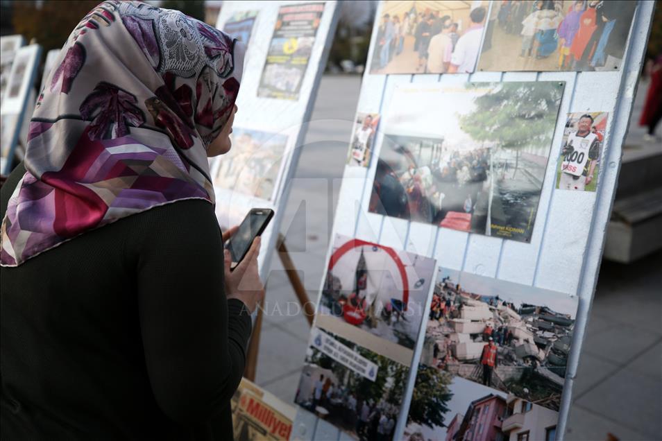 Depremin izleri fotoğraf karelerinde