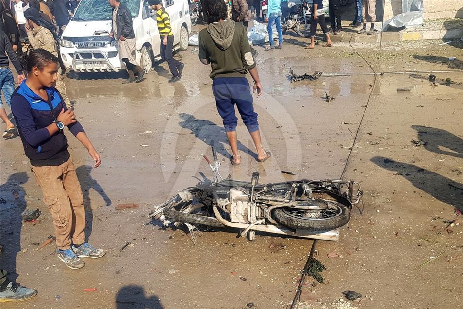 قتيل و24 مصابا بتفجير في جرابلس السورية 
