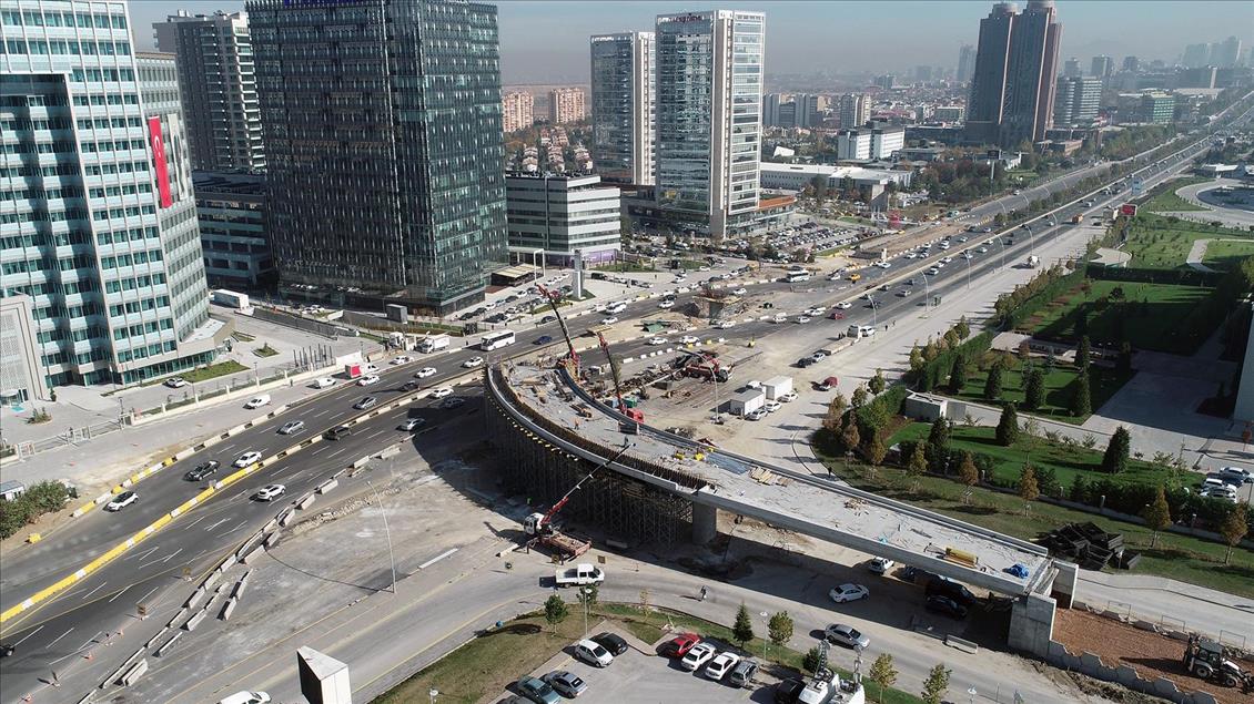 Başkent trafiğini rahatlatacak yol çalışmalarında sona yaklaşıldı