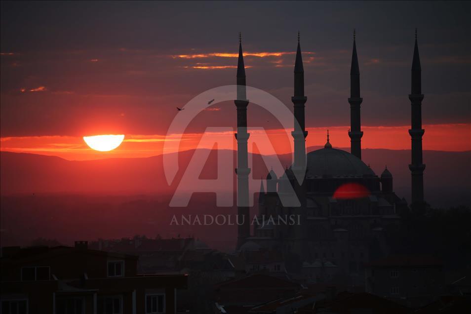 Edirne'de gün batımı