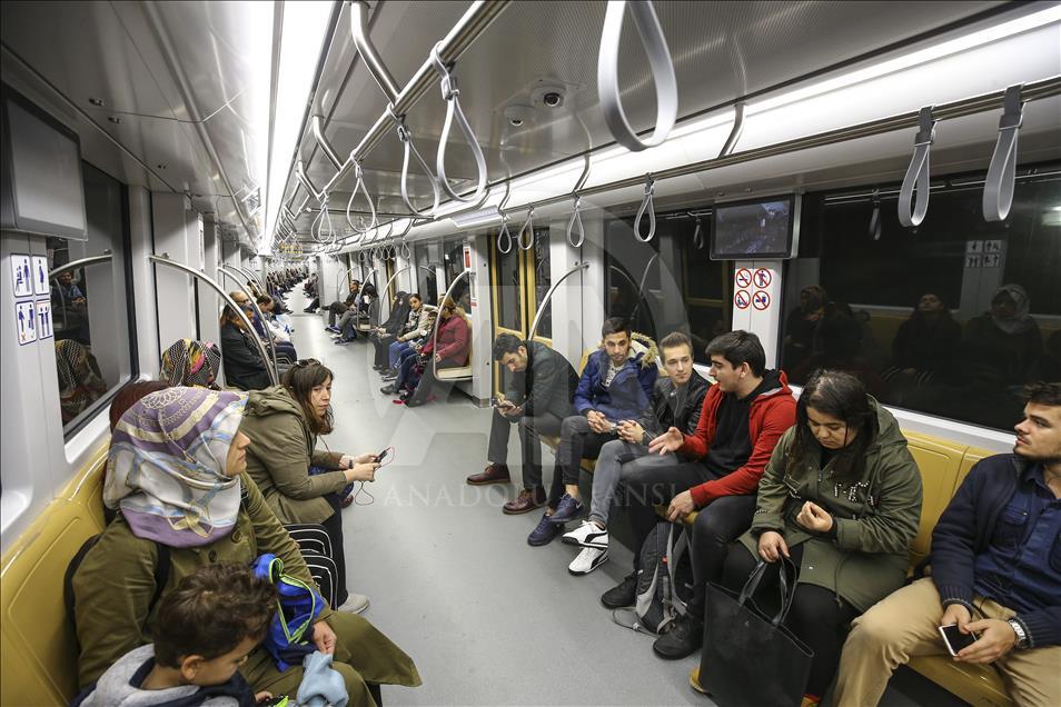 جایگاه اول خط متروی بدون راننده استانبول در اروپا
