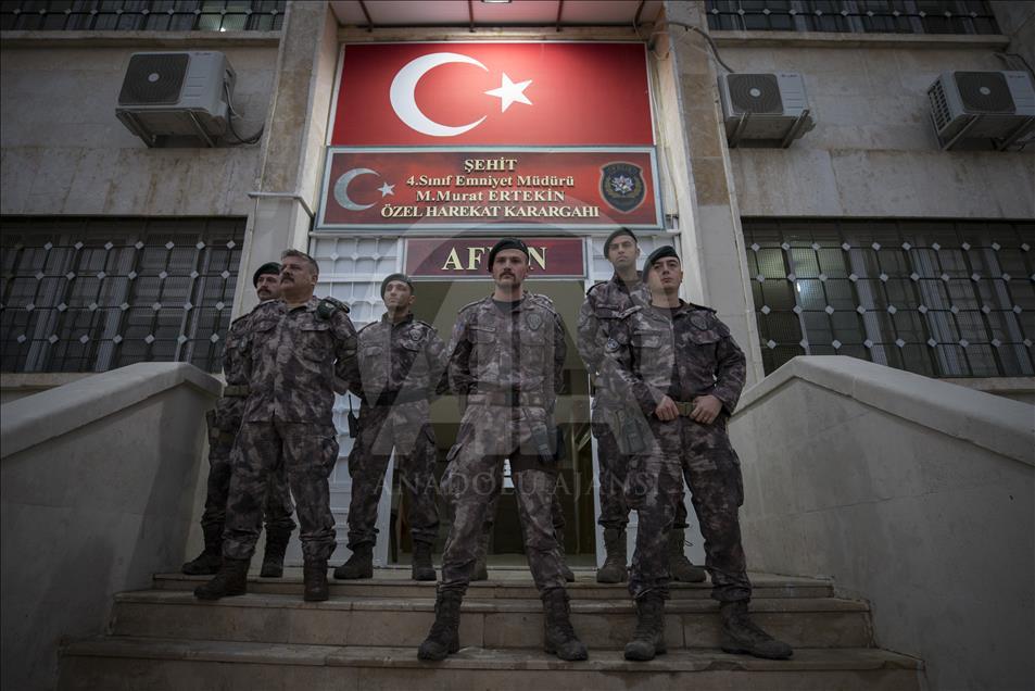 تامین امنیت عفرین سوریه توسط یگان ویژه پلیس ترکیه