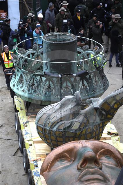 Statue of Liberty original torch moved to new museum