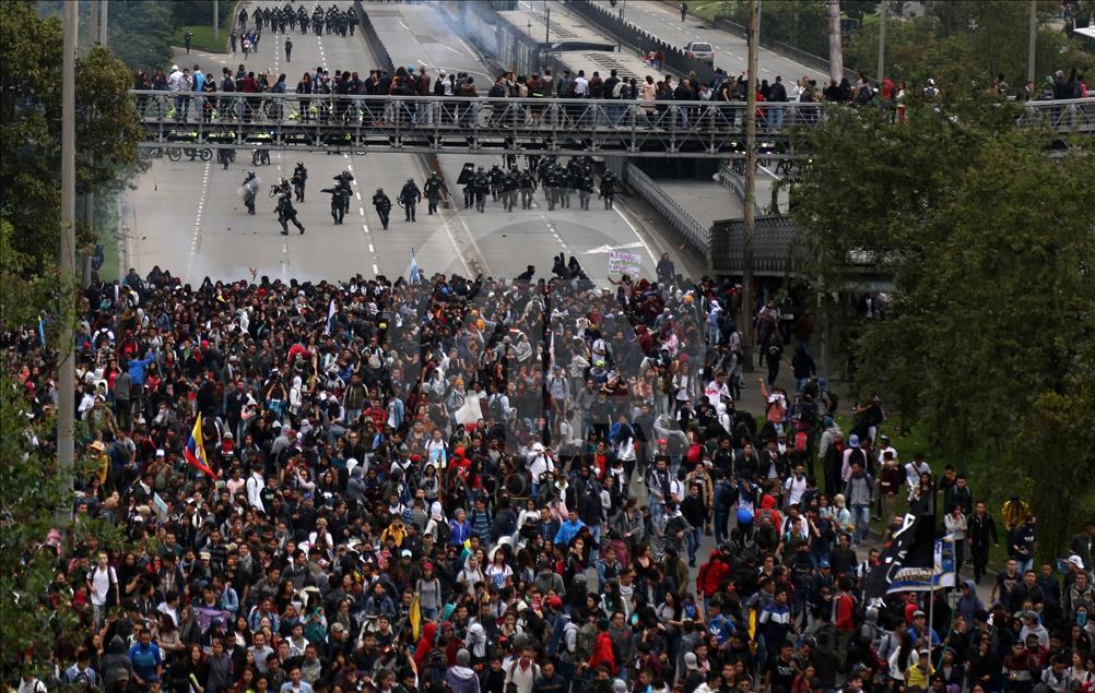 Kolombiya'da hükümet karşıtı gösteriler