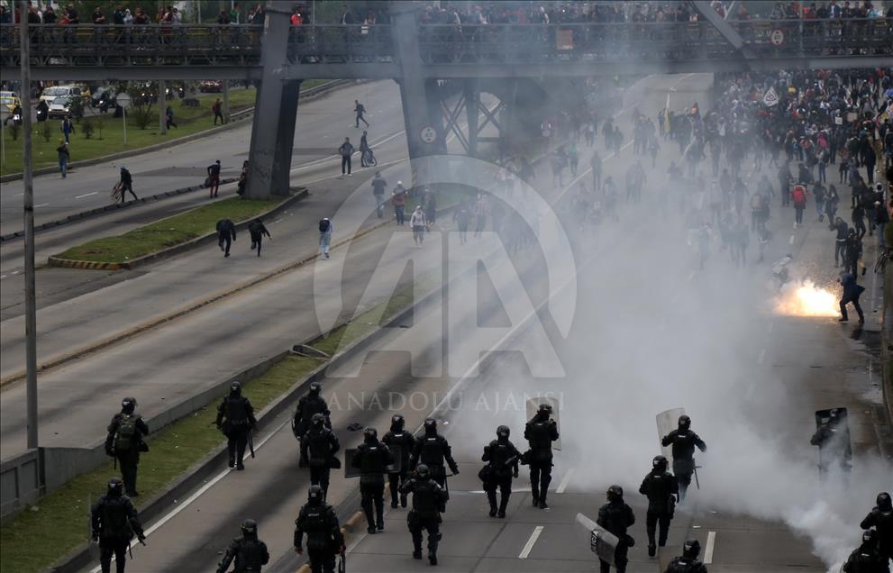 Kolombiya'da hükümet karşıtı gösteriler