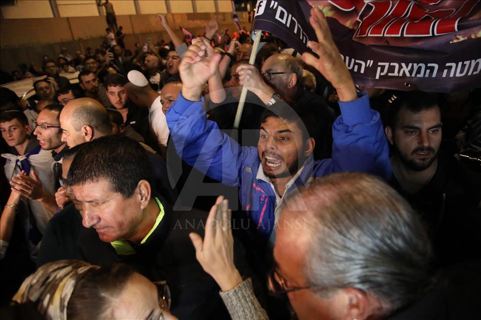 Tel Aviv'de Netanyahu karşıtı protesto