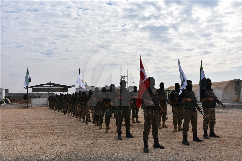 Military training of Free Syrian Army Members in Syria's Azaz