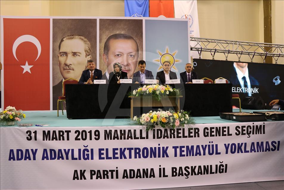 AK Parti'den Adana'da temayül yoklaması
