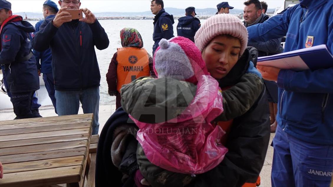 Adada mahsur kalan düzensiz göçmenler kurtarıldı