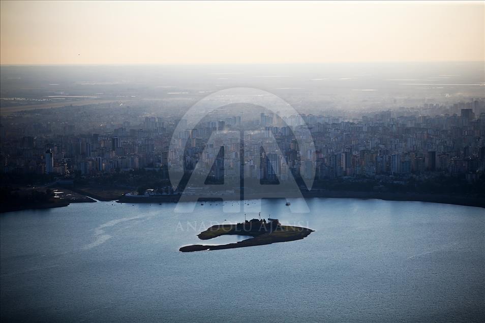 Vista aérea de Adana, Turquía