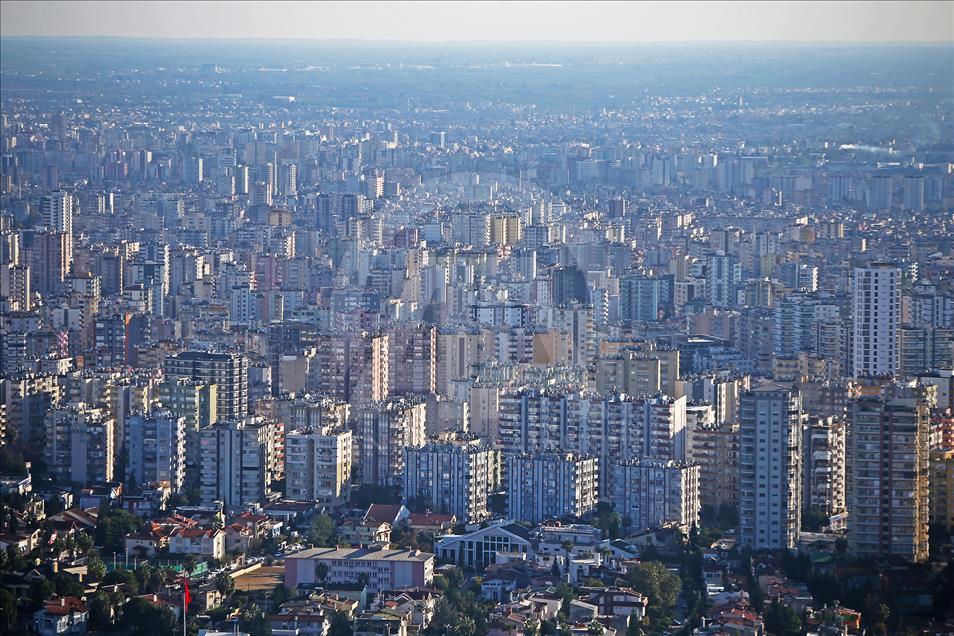 Vista aérea de Adana, Turquía