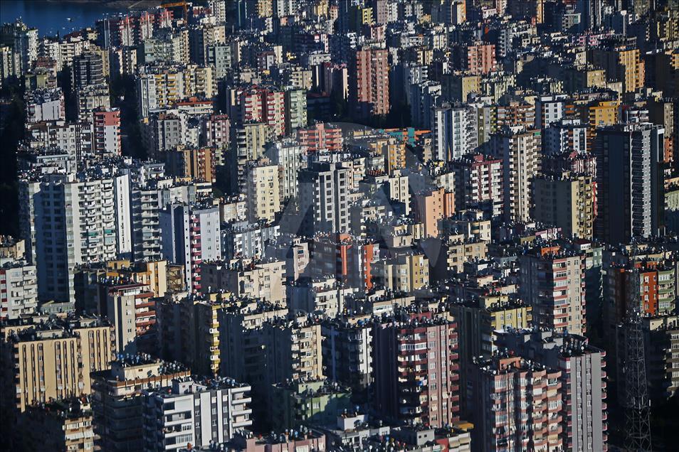 Vista aérea de Adana, Turquía