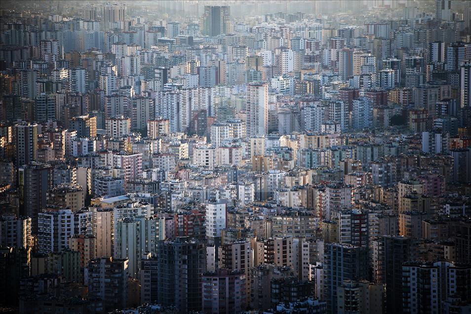 Vista aérea de Adana, Turquía